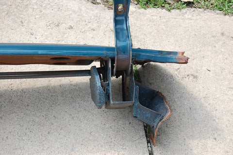 1963 Pontiac Catalina Trunk Hinges Assembly With Panel Original Blue