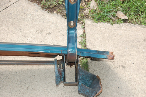 1963 Pontiac Catalina Trunk Hinges Assembly With Panel Original Blue