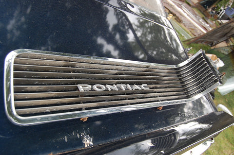 Original 1963 63 Pontiac Catalina LH Grille Insert Driver Chrome OEM Trim