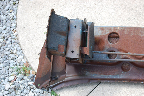 1963 Pontiac Catalina Trunk Hinges Assembly With Panel Original Blue