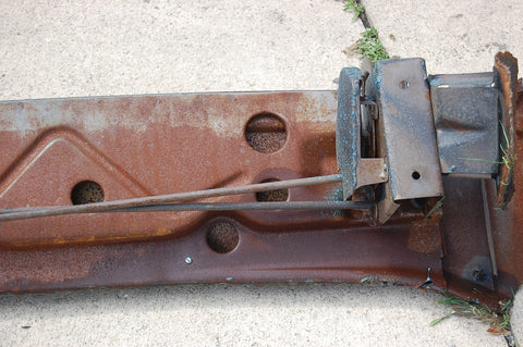 1963 Pontiac Catalina Trunk Hinges Assembly With Panel Original Blue