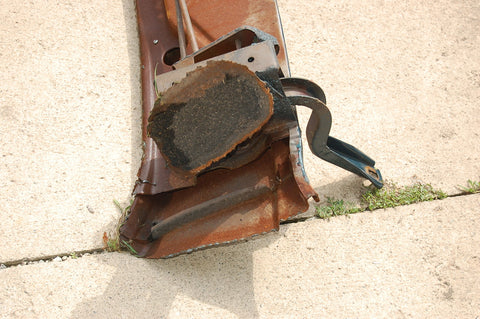 1963 Pontiac Catalina Trunk Hinges Assembly With Panel Original Blue