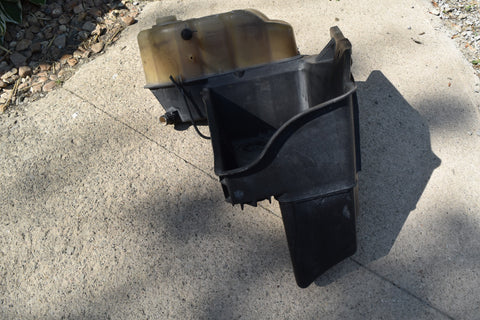 2009 FORD F250 F-250 SUPER DUTY BATTERY TRAY RADIATOR OVERFLOW RESERVOIR 08 10