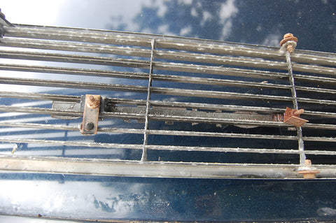 Original 1963 63 Pontiac Catalina LH Grille Insert Driver Chrome OEM Trim