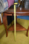 Triangular Tri Leaf Table Circular Wooden Furniture Vintage Decor