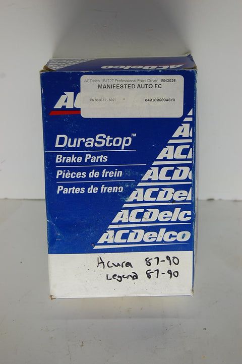 GM Brake Hose 19173683 Acura Legend 1987-1990