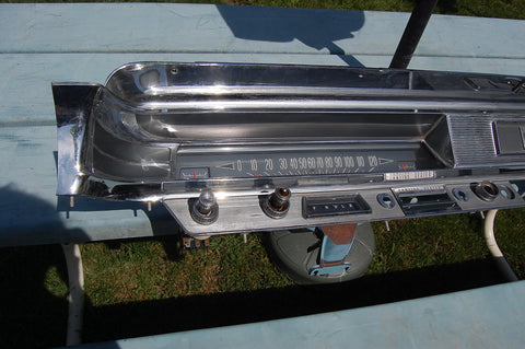1963 Pontiac Catalina Dash Chrome Original Housing GM