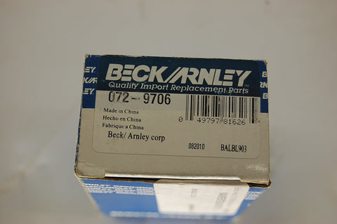 Beck Arnley Wheel Cylinder 072-9706 Mazda Tribute 2008-2011 New In Box