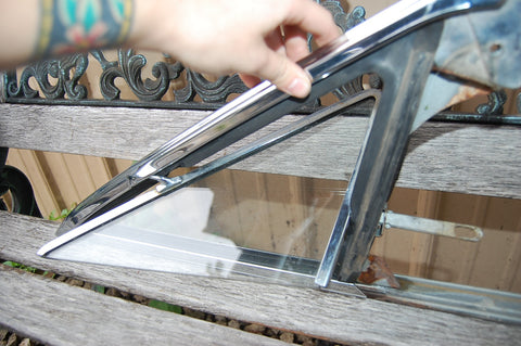 1963 Pontiac Catalina Passenger RH Vent Window Frame And Glass Original