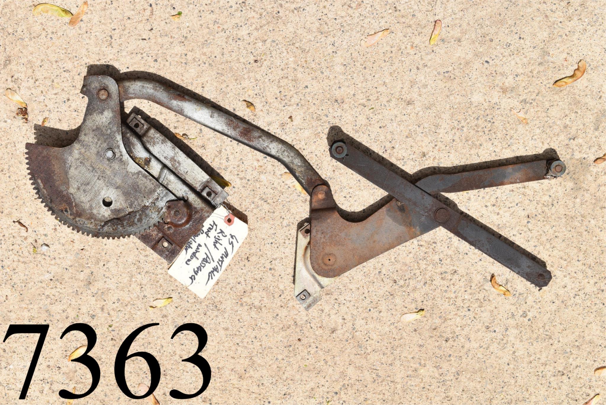 1965 1966 Ford Mustang Convertible Right RH Window Regulator Manual 65 ...