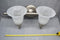 Epiphany Lighting 2-Light Wall Fixture Brushed Nickel LED Compatible Bulbs Incl.