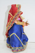 Handmade Indian Bride Doll Figurine Vintage Collectible She Shed Decor Unique