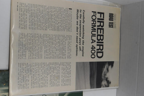 Lot of 3 Firebird Books Manuals Magazine 1 Calendar 1970 Formula 400 Pontiac Old