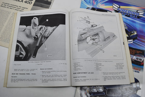 Lot of 3 Firebird Books Manuals Magazine 1 Calendar 1970 Formula 400 Pontiac Old