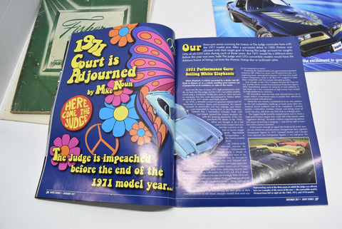Lot of 3 Firebird Books Manuals Magazine 1 Calendar 1970 Formula 400 Pontiac Old