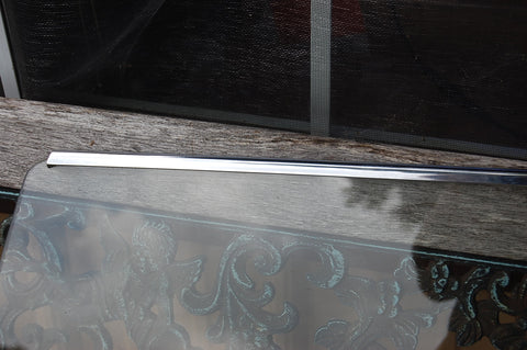 1963 Pontiac Catalina RH Passenger Door Glass With Frame Original Chrome