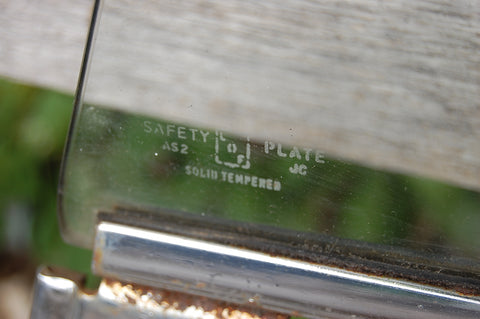 1963 Pontiac Catalina RH Passenger Door Glass With Frame Original Chrome