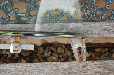 1963 Pontiac Catalina RH Passenger Door Glass With Frame Original Chrome