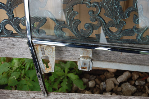 1963 Pontiac Catalina RH Passenger Door Glass With Frame Original Chrome