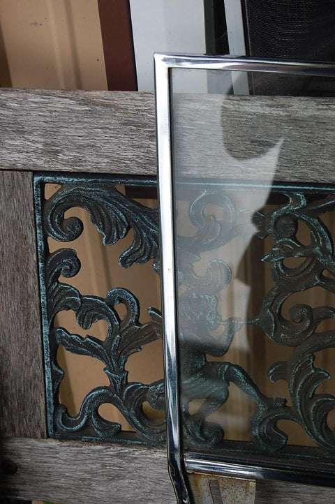 1963 Pontiac Catalina RH Passenger Door Glass With Frame Original Chrome