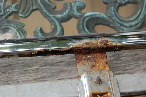 1963 Pontiac Catalina RH Passenger Door Glass With Frame Original Chrome