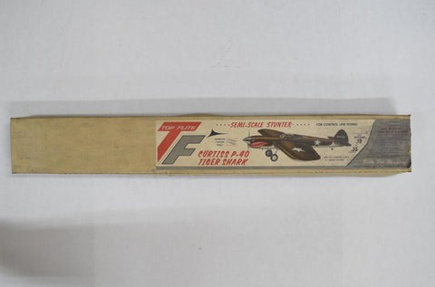 Vintage Top Flite Curtiss P-40 Tiger Shark Model Airplane 42" Wingspan Toys