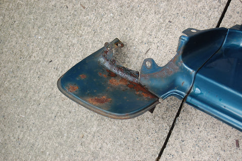 1963 Pontiac Catalina Header Panel Original Blue Emblem Metal Grand Prix