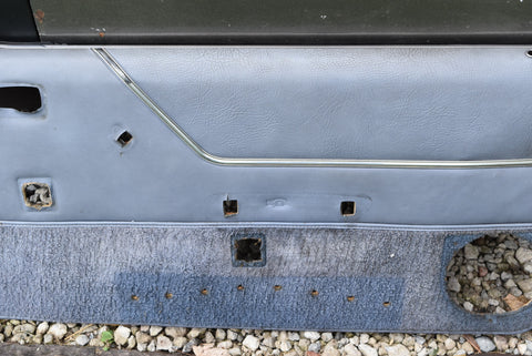 1981-1986 Ford Mustang Convertible Power Window Passenger RH Door Panel Blue OEM