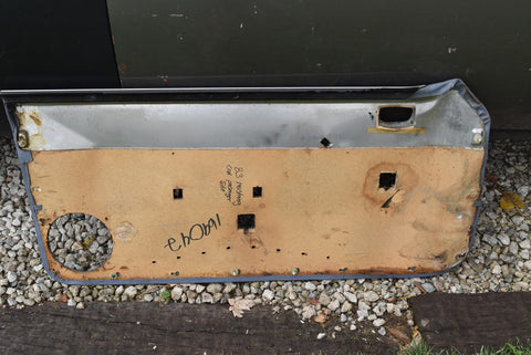 1981-1986 Ford Mustang Convertible Power Window Passenger RH Door Panel Blue OEM