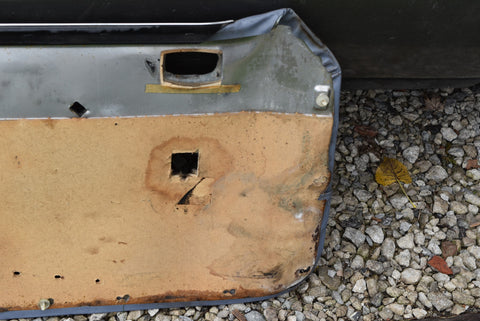 1981-1986 Ford Mustang Convertible Power Window Passenger RH Door Panel Blue OEM