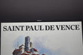Signed Michel Boulet Workshop Poster French Artist Atelier Saint Paul De Vence