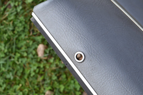 1981-1986 Ford Mustang Convertible Power Window Passenger RH Door Panel Blue OEM