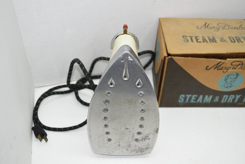 Vintage Mary Dunbar Steam and Dry Iron Used In Original Box 1960s