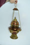 Handmade Brass and Copper Hanging Incense Burner 8 Auspicious Symbols Decor