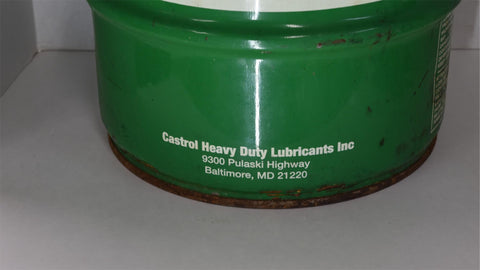 Vintage Castrol 19 Gallon Oil Can Drum Steel Trash Bin Man Cave Garage Decor 27"