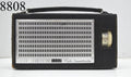 Vintage York Eight Transistor Radio Cowhide Case Transparent Back Plays Static
