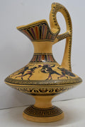 Vintage Greek Vase The Fight For The Body Of Achilles No. 116 D. Vassilopoulos
