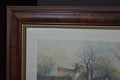 Full Cry Through The Homestead Print By George Wright Framed Art Decor Vintage
