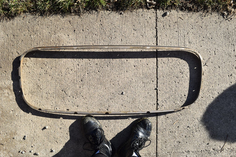 1958 Cadillac Limo Series 75 Fleetwood Rear Window Interior Trim Garnish 58