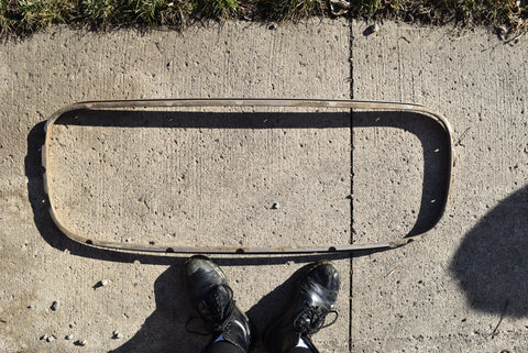 1958 Cadillac Limo Series 75 Fleetwood Rear Window Interior Trim Garnish 58