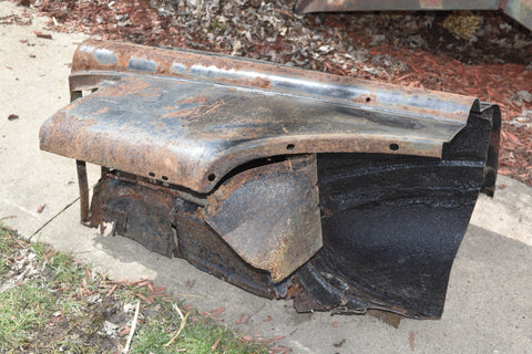 1958 Cadillac Series 75 Limo Fleetwood Fin Quarter Panel Art Man Cave Right 58