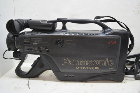 Panasonic OmniMovie VHS x12 Camcorder Vintage Electronic With Case Parts Repair