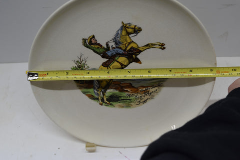 Roy Rogers And Trigger Many Happy Trails Vintage Collectible Plate Decor Art