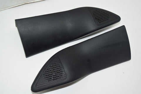 08 09 10 F250 Black LH RH Tweeter Door Panel Trim Pair 2x Speaker 2008 2009 10