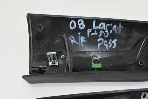 08 09 10 F250 Black LH RH Tweeter Door Panel Trim Pair 2x Speaker 2008 2009 10