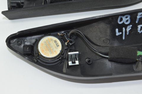 08 09 10 F250 Black LH RH Tweeter Door Panel Trim Pair 2x Speaker 2008 2009 10