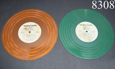 1972 Chevrolet Dealers Commercial Radio Kit Vinyls Transparent Chevy 70 Records