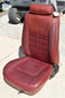 1983 1986 Ford Mustang Front LH Bucket Seat Red Vinyl Original 83 84 85 86