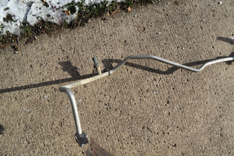 2001 2002 CHEVROLET SILVERADO DURAMAX 2500HD 6.6 LB7 AC EVAPORATOR HOSE 01 02