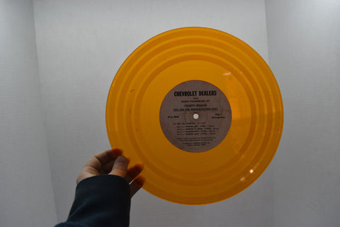 1972 Chevrolet Dealers Commercial Radio Kit Vinyls Transparent Chevy 70 Records